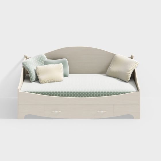 Single Sofa Bed 3D model for Cozy Interiors