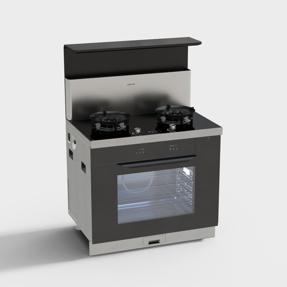 Stylish Kitchen Stove 3D model for Modern Homes