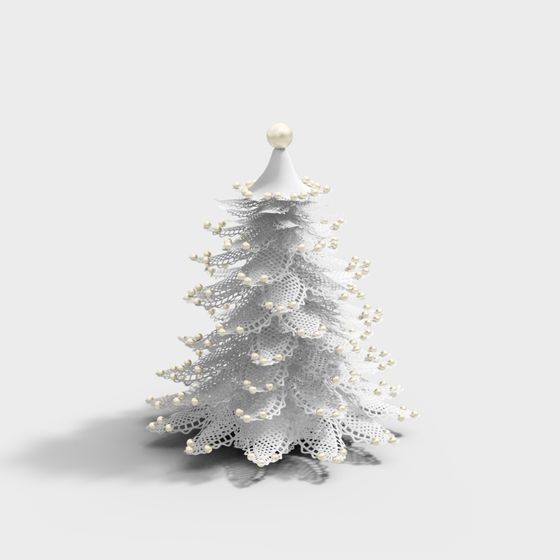 Exquisite Christmas Tree 3D model for Festive Decor