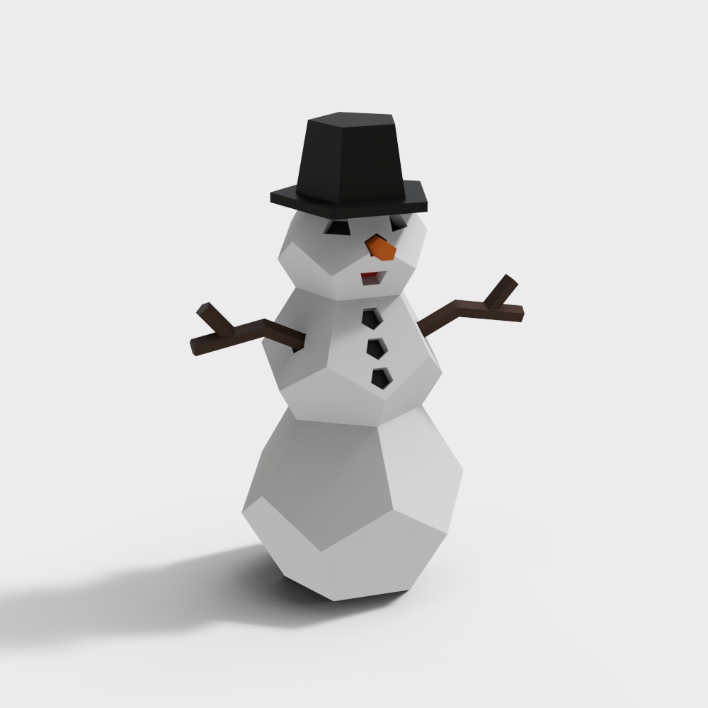 Modern snowman decoration