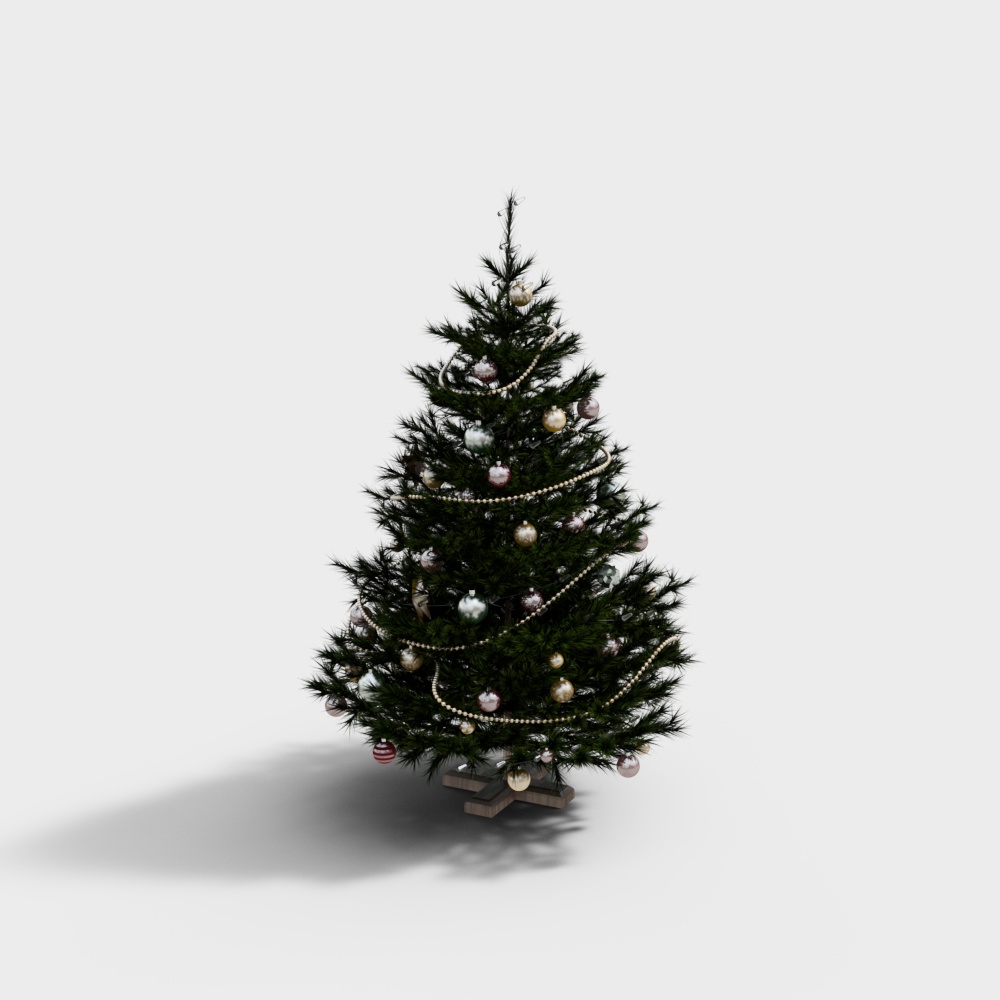 Christmas Tree 3D Model – Low-Poly Festive Design