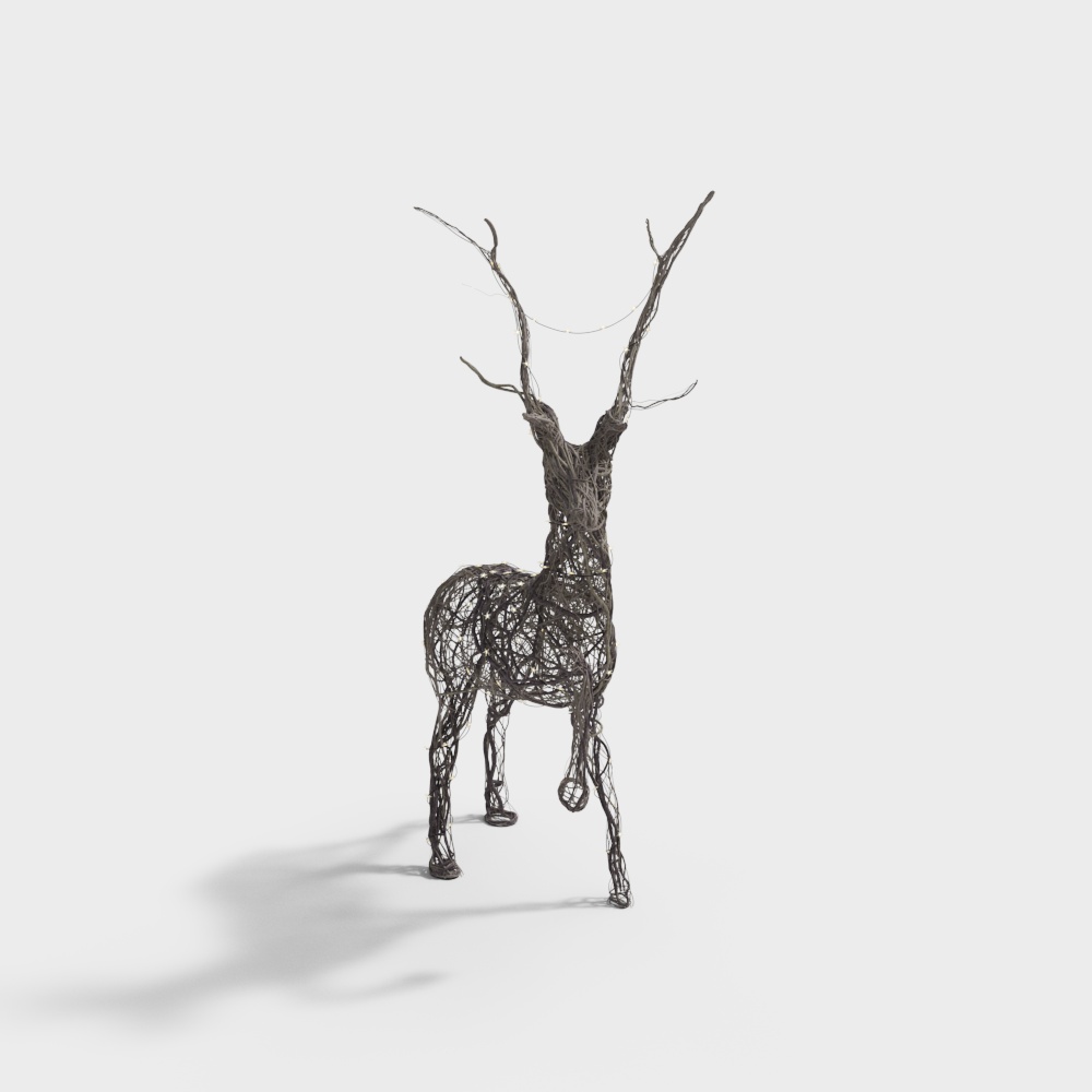 Forest Spirit 3D Model of a Unique Deer