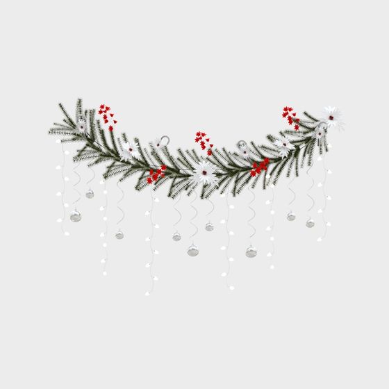 Charming Christmas Wreath 3D Model for Festive Decor