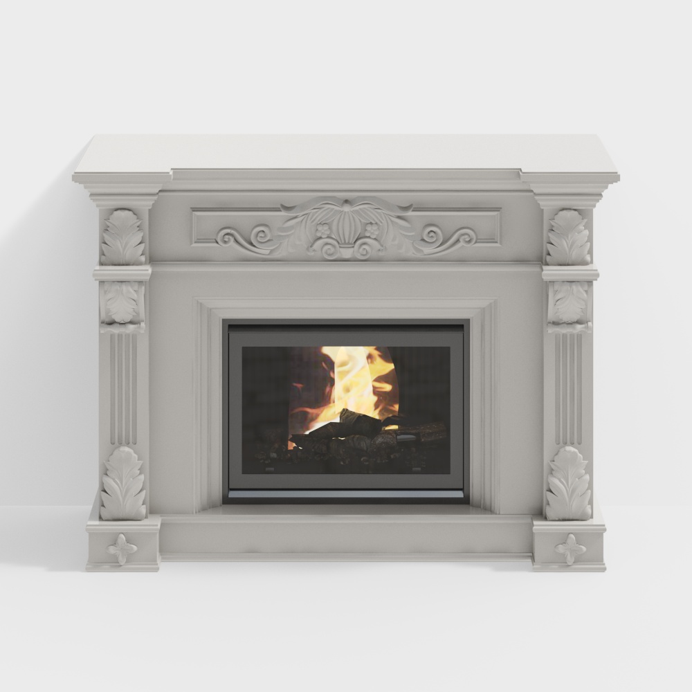 French fireplace