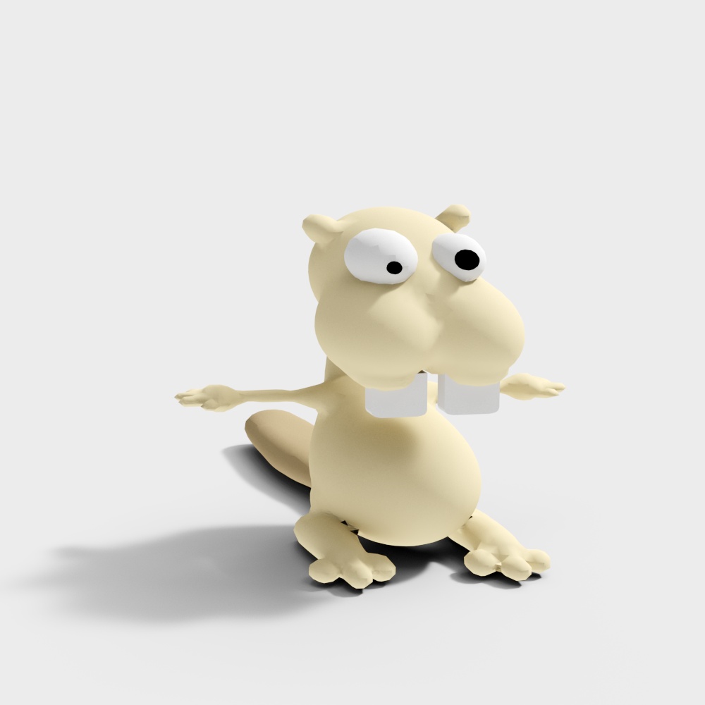 Cute Hippo 3D Model for Creative Projects