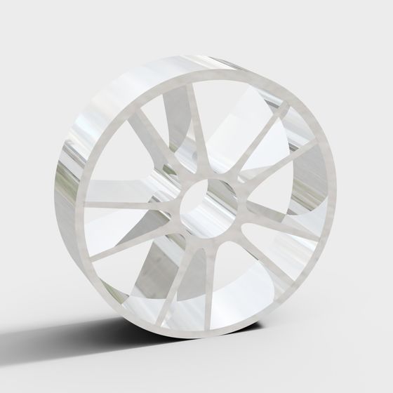 Futuristic Low-Poly Hub 3D model for Creative Projects