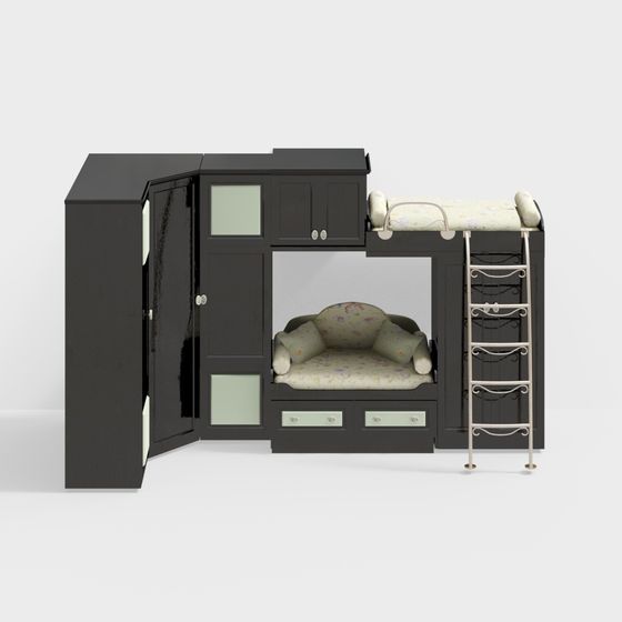 Multi-Functional Loft Bed 3D model