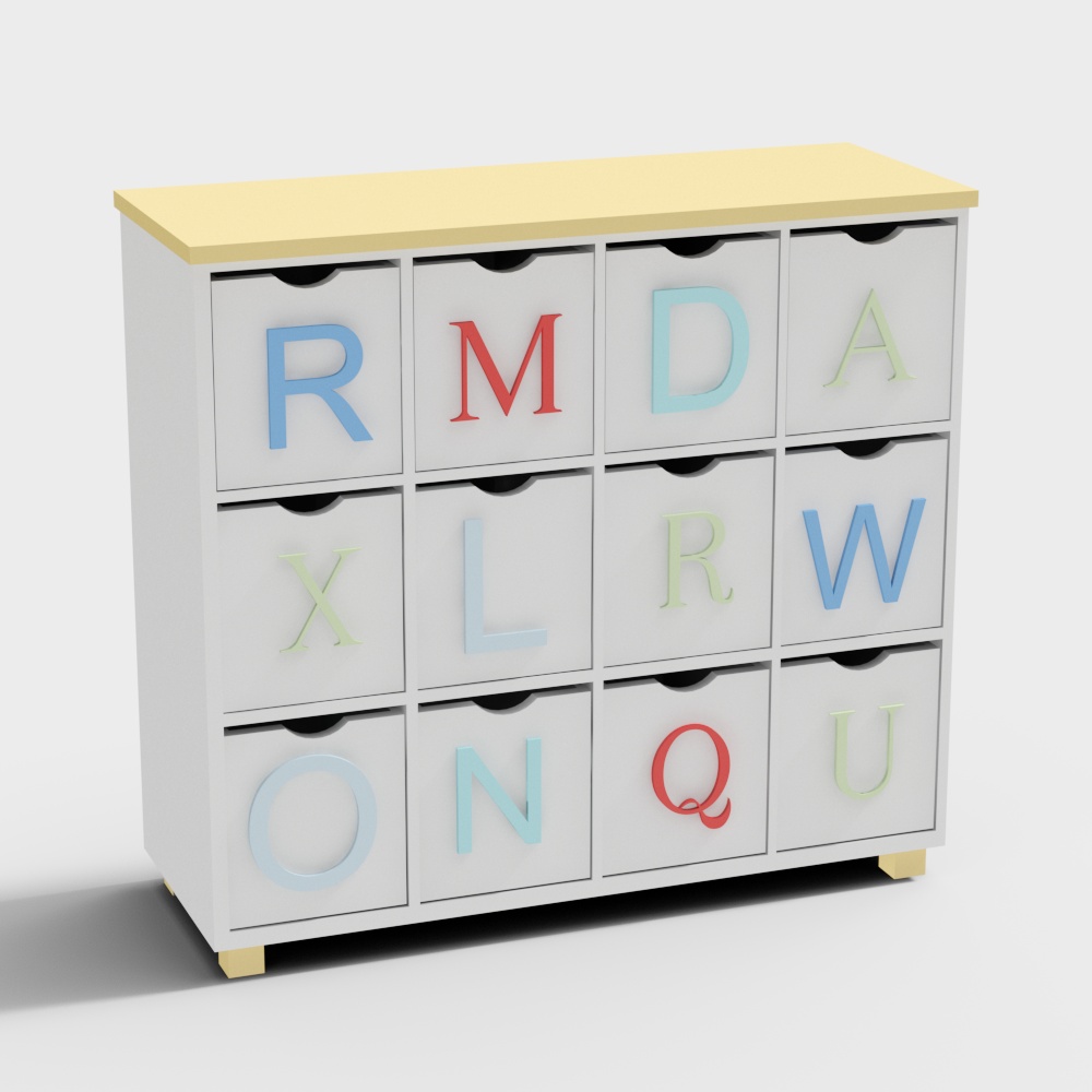 어린이 수납 캐비닛