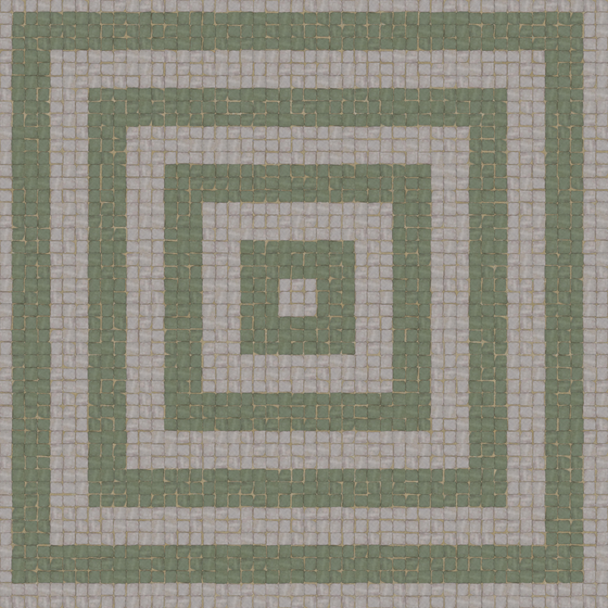 Modern Floor Tile 3D Model in Green