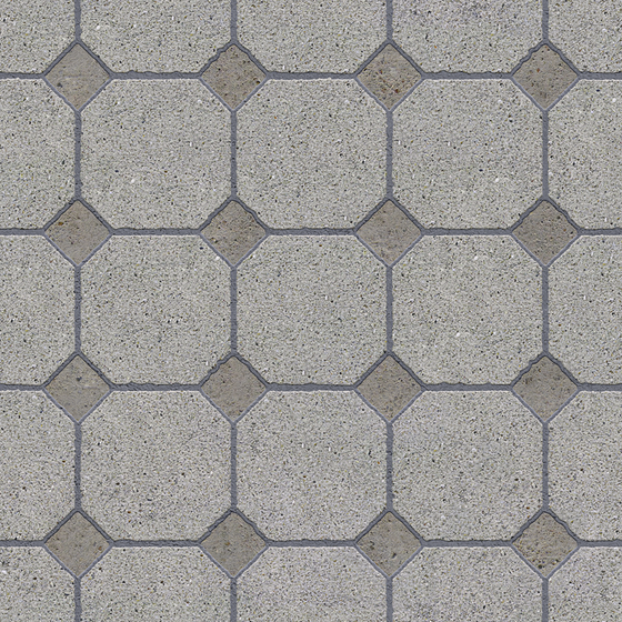 Floor Tile 3D Model in Gray