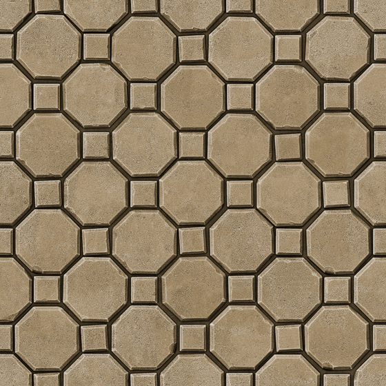 Golden Floor Tiles 3D Model
