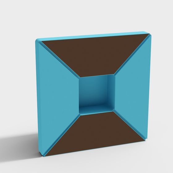 Origami Cube 3D model for Modern Design