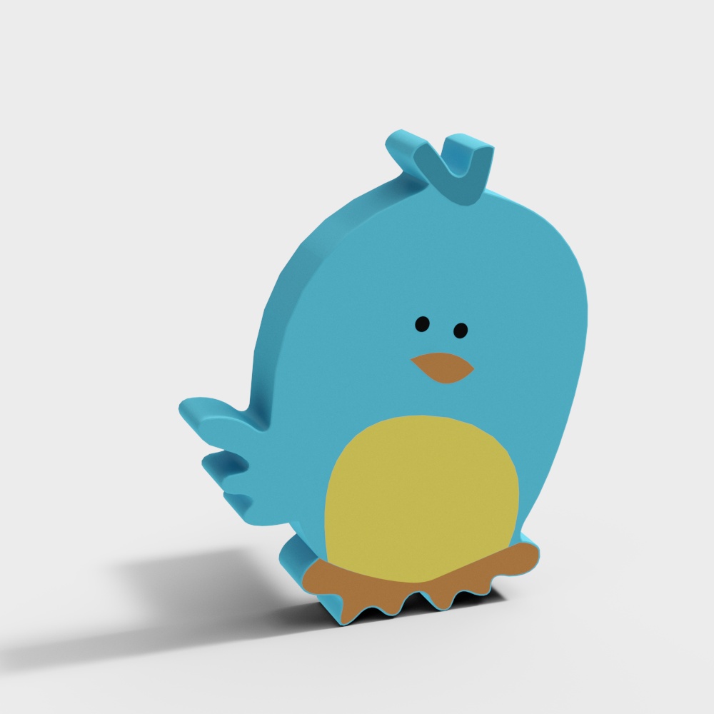 Charming Cutie Bird 3D model