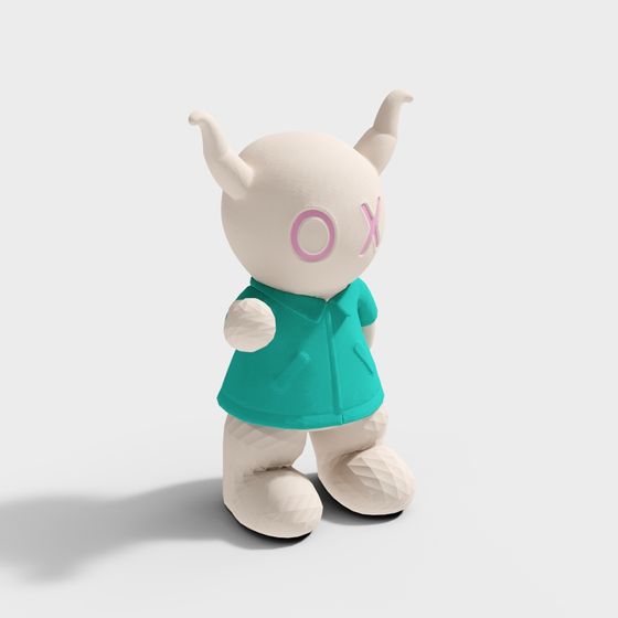 Charming Low-Poly Little Demon 3D model