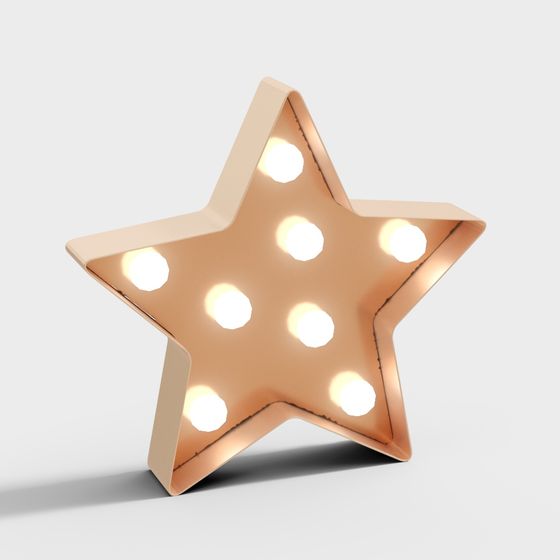 Starlight 3D Model - Low Poly Star Lights