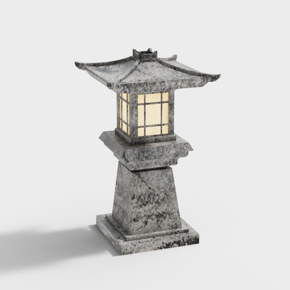 ทัศนียภาพสวนจีนใหม่ 2 - โคมไฟถนน