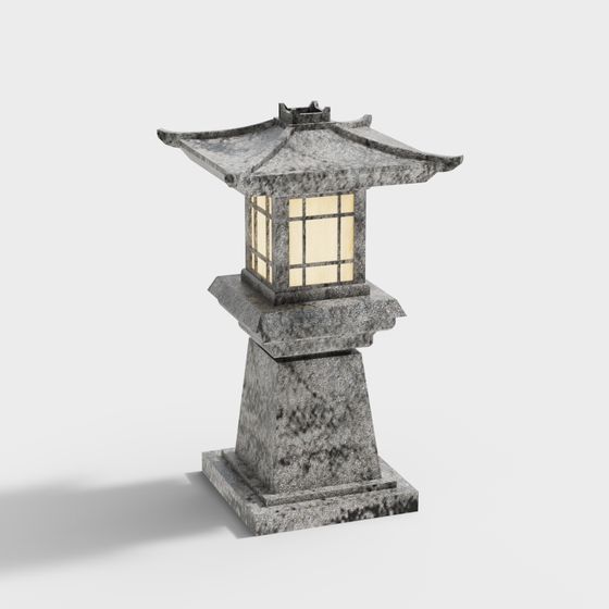 ทัศนียภาพสวนจีนใหม่ 2 - โคมไฟถนน