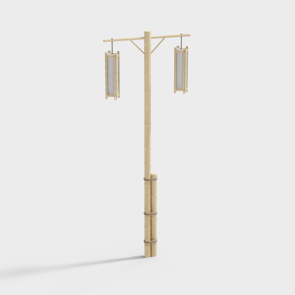 New Chinese bamboo outdoor streetlight -1