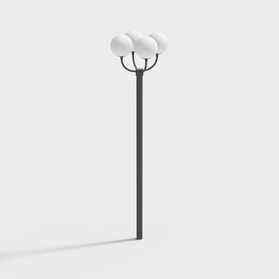 Modern Minimalist Street Lamp 3D model for Creative Use