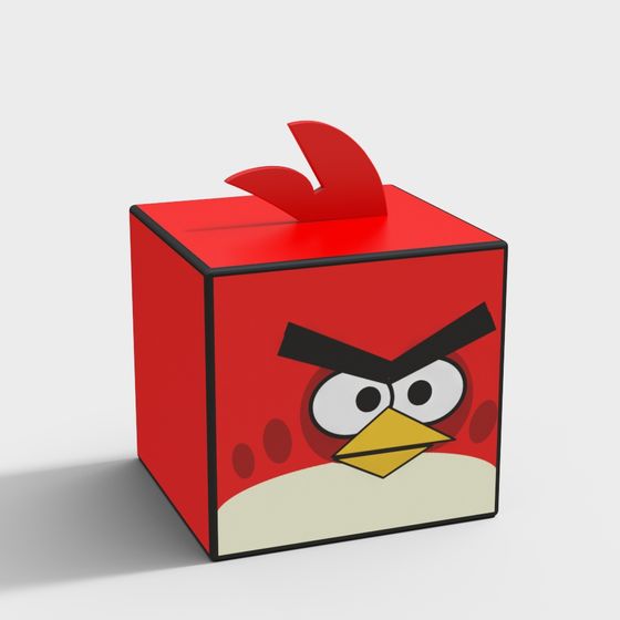 Angry Birds Piggy Bank 3D model for Kids