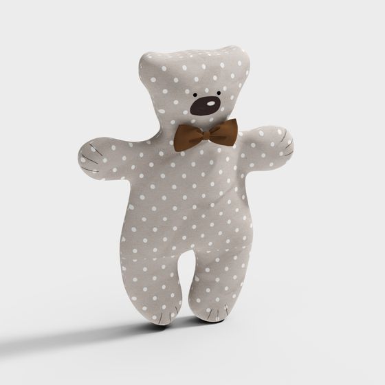 Polka Dot Teddy 3D model