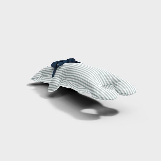 Stylish Striped Cushion 3D model for Modern Spaces