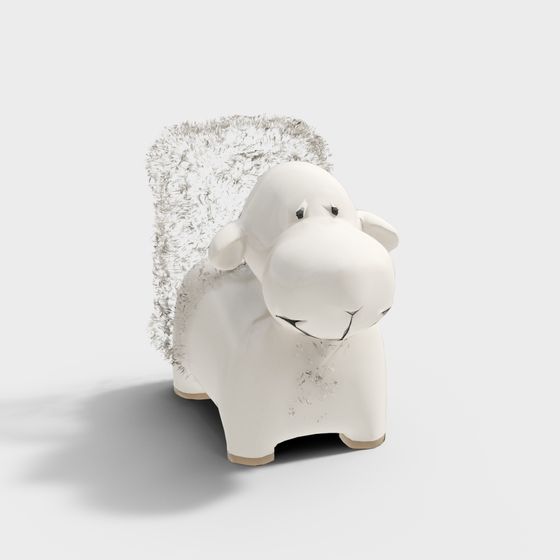 Adorable Low-Poly Sheep 3D model