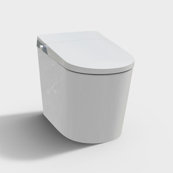 Futuristic Bathroom Toilet 3D model