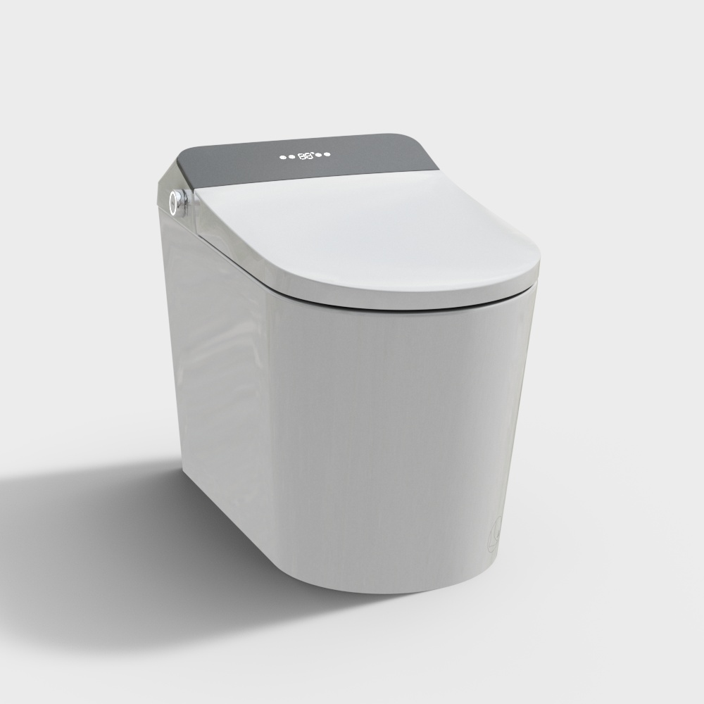 Sleek Smart Toilet 3D model for Modern Spaces