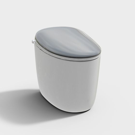 Elegant Minimalist Trash Bin 3D model