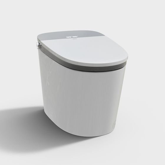 Modern Minimalist Smart Toilet 3D model