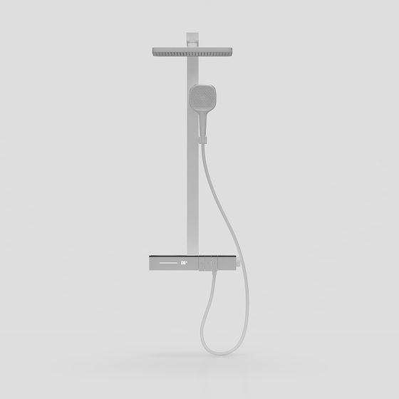 Modern Minimalist Shower System 3D model