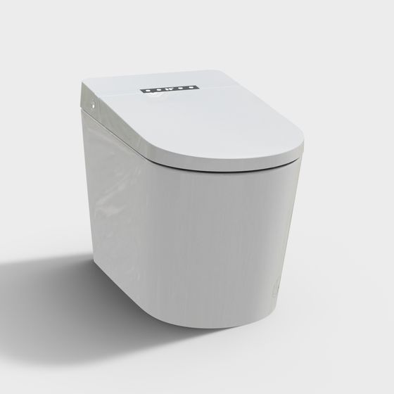 Futuristic Smart Toilet 3D model