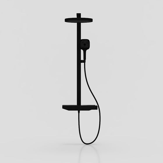Modern Minimalist Shower System 3D model