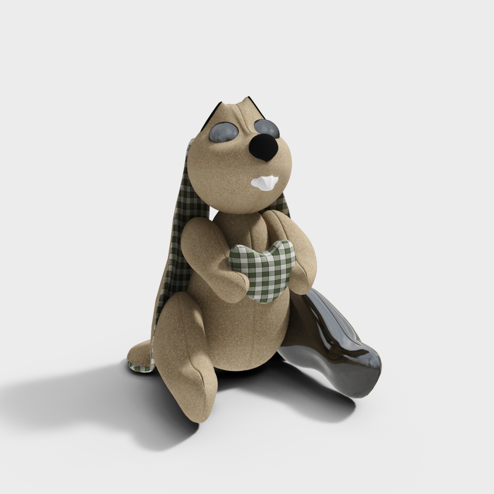 Patch the Plaid Beaver 3D model
