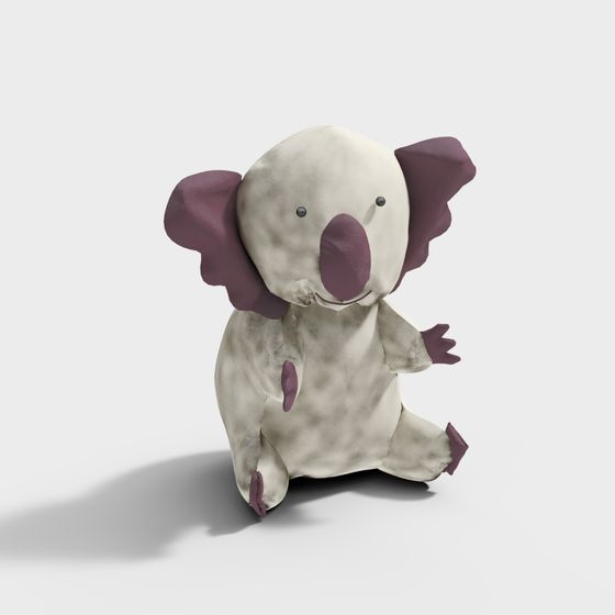 Charming Low-Poly 3D Elephant Model