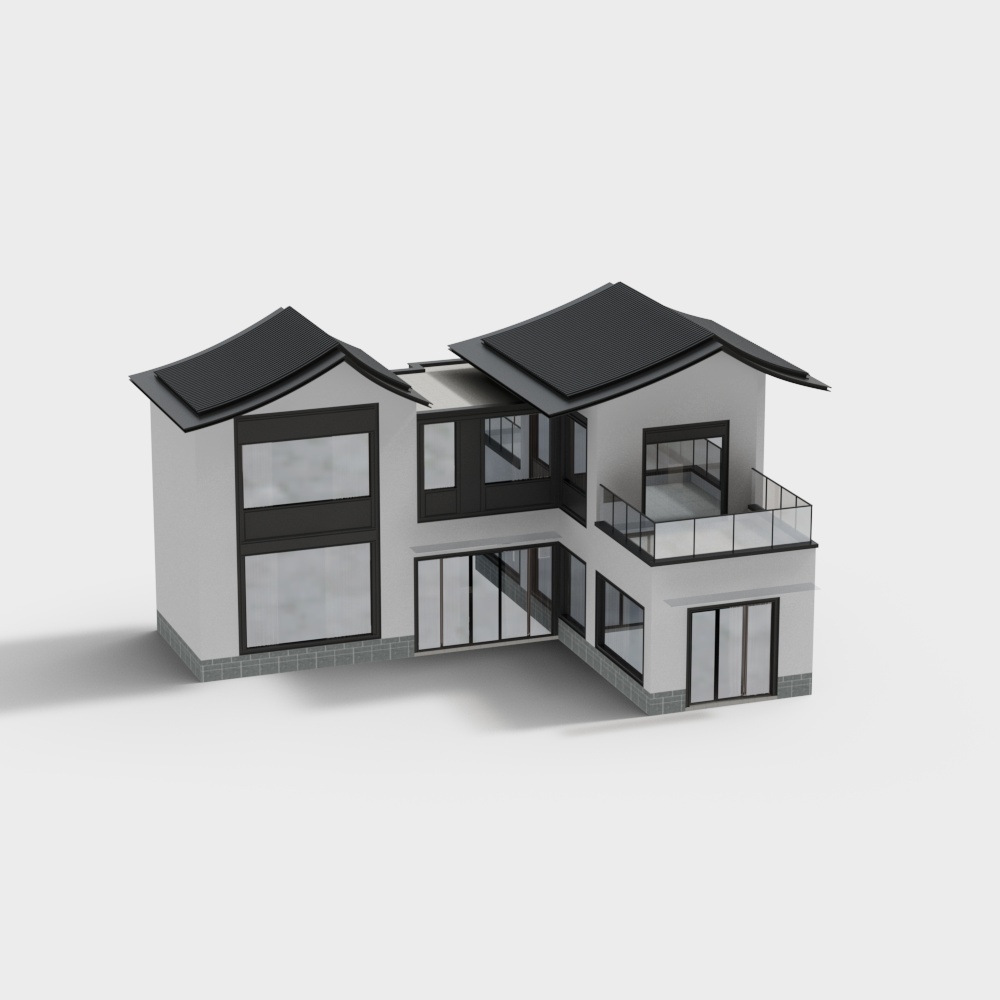 Urban Cottage 3D model for Creative Projects