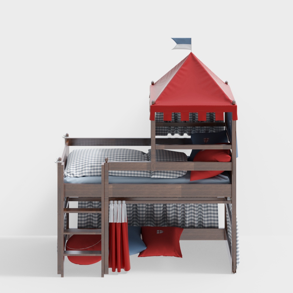 Lit modulaire multifonctionnel pour enfants