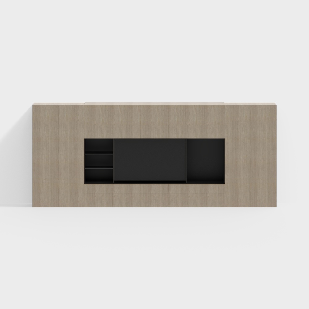 Modern times modern simple atmosphere minimalist living room TV background wall panel