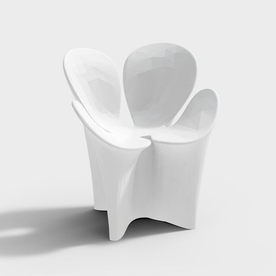 Petal Chair 3D model - Elegant and Stylish