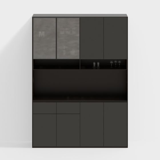 Modern Urban Bar Cabinet 3D model