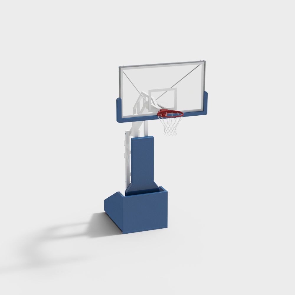 Stylish Low-Polygon Basketball Hoop 3D model