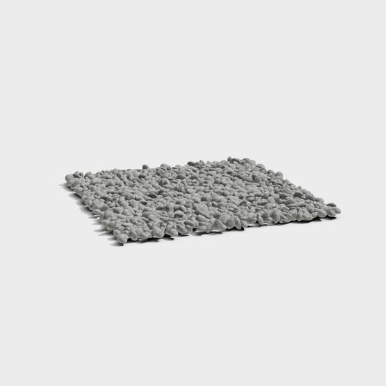 Realistic Pebble Rug 3D model