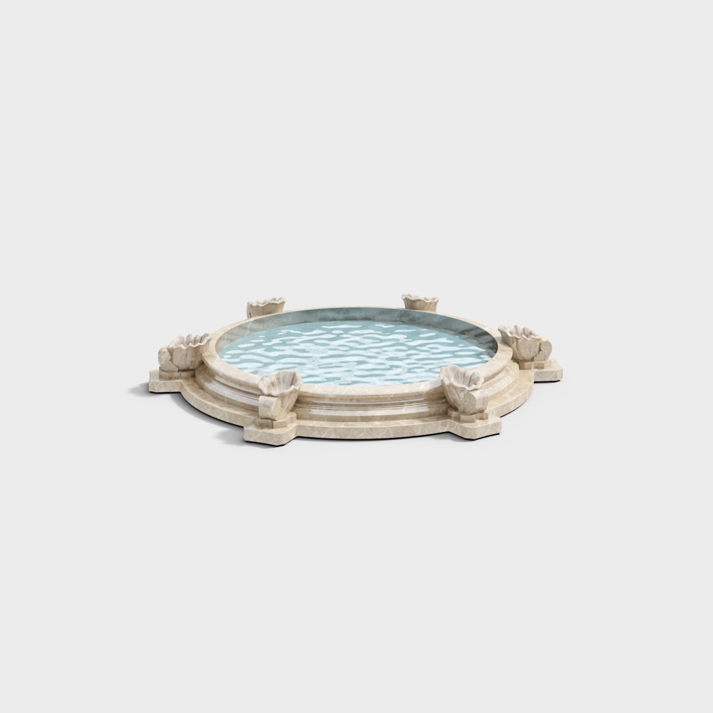 European classical landscape pool - Fountain water feature 2