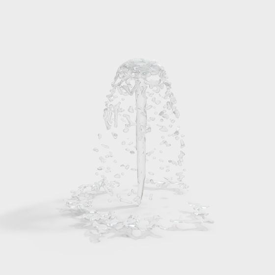 Crystal Waterfall 3D model