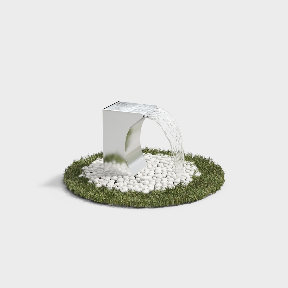 現代のアート噴水 -3