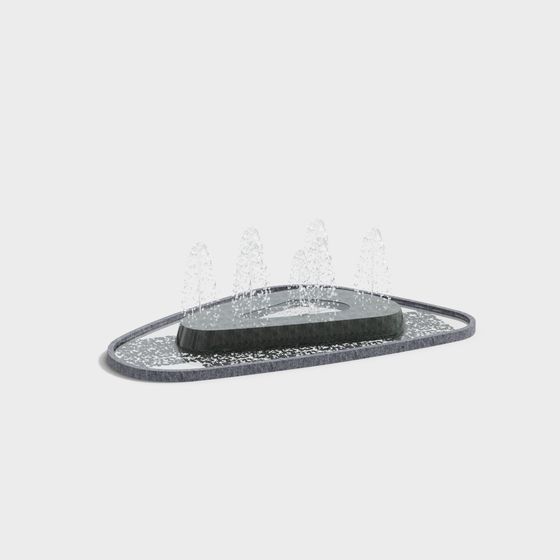 City Fountain 3D model