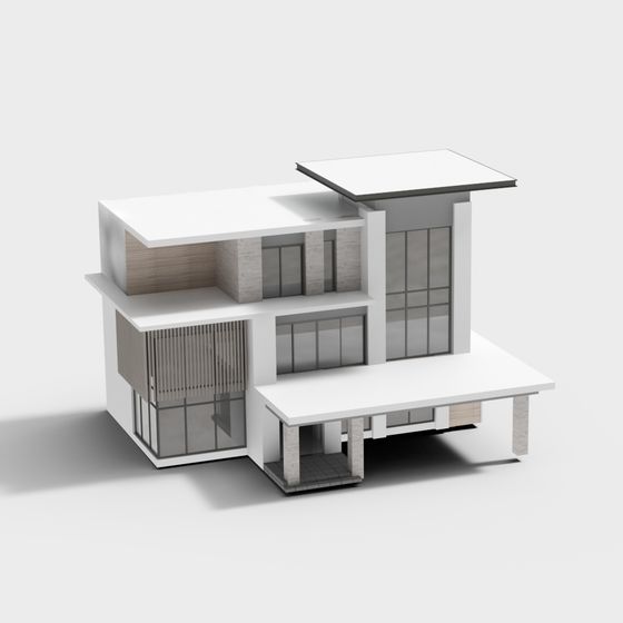 Urban Oasis Modern Residential 3D model