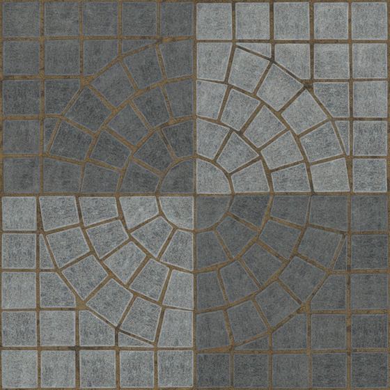Floor Tile 3D Model in Gray
