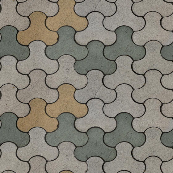 Floor Tile 116 3D Model in Wood Color